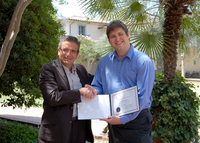 Chair Rosakis and Philipp Boettcher