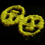 DNA origami allows to fold genetic ribbons into nanoscale shapes and patterns, Caltech, 2006 DNA origami