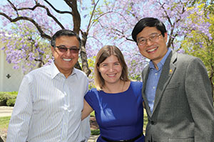 Professors Gharib, Gradinaru, and Wang Professors Gharib, Gradinaru, and Wang