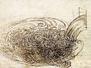 turbulent flow by Leonardo da Vinci