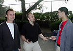 Left to right: IST postdoctoral scholars Razvan Cristescu, Tudor Stoenescu, and Daniel Marco.