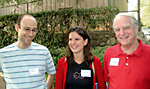 Left to right: Postdoctoral scholars Ron Lavi and Dunia López-Pintado, and founding member of SISL (Social and Information Sciences Laboratory) John Ledyard, the Allen and Lenabelle Davis Professor of Economics and Social Sciences.