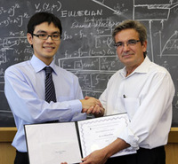 Kevin Chen with EAS Division Chair Ares Rosakis